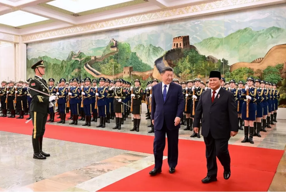 Presiden Republik Indonesia, Prabowo Subianto, melakukan kunjungan kenegaraan perdananya ke Republik Rakyat Tiongkok (RRT), Sabtu (09/11/2024).  (Foto: BPMI Setpres/ Muchlis Jr)