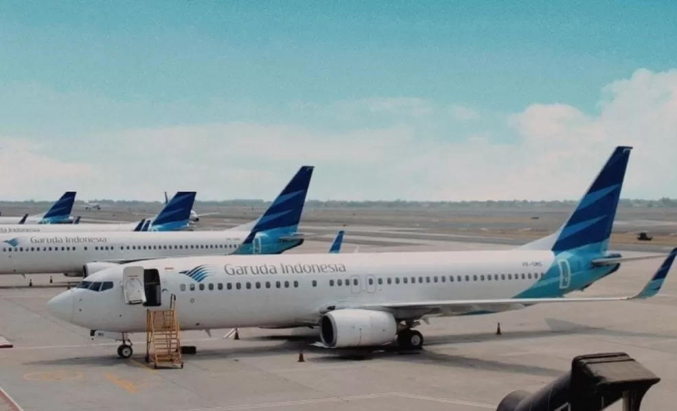 Ilustrasi: Pesawat Garuda Indonesia di Bandara Soekarno Hatta. (Foto: PMJ News/IG @soekarnohattaairport)