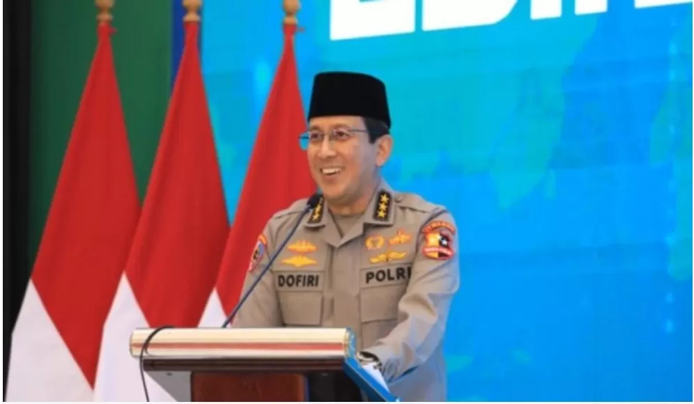 Irwasum Polri, Komjen Pol Ahmad Dofiri saat memberikan pembekalan di Rakernas LDII di Ponpes Minhaajurrosyidiin, Pondok Gede, Jakarta Timur. (Foto: PMJ News)