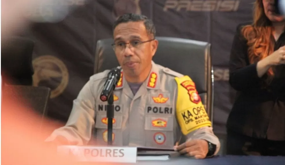 Kapolres Metro Jakarta Timur, Kombes Pol Nicolas Ary Lilipaly saat konferensi pers. (Foto: PMJ News)