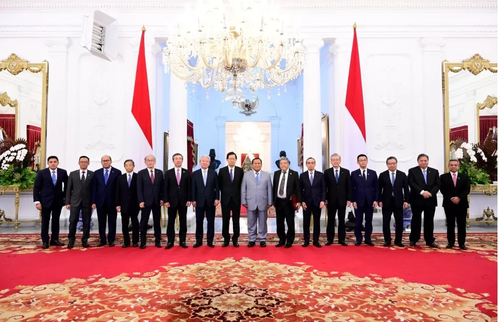 Presiden Prabowo Subianto menerima kunjungan delegasi Japan-Indonesia Association (JAPINDA) di Istana Merdeka, Jakarta, Kamis (05/12/2024). (Foto: BPMI Setpres/ Rusman)