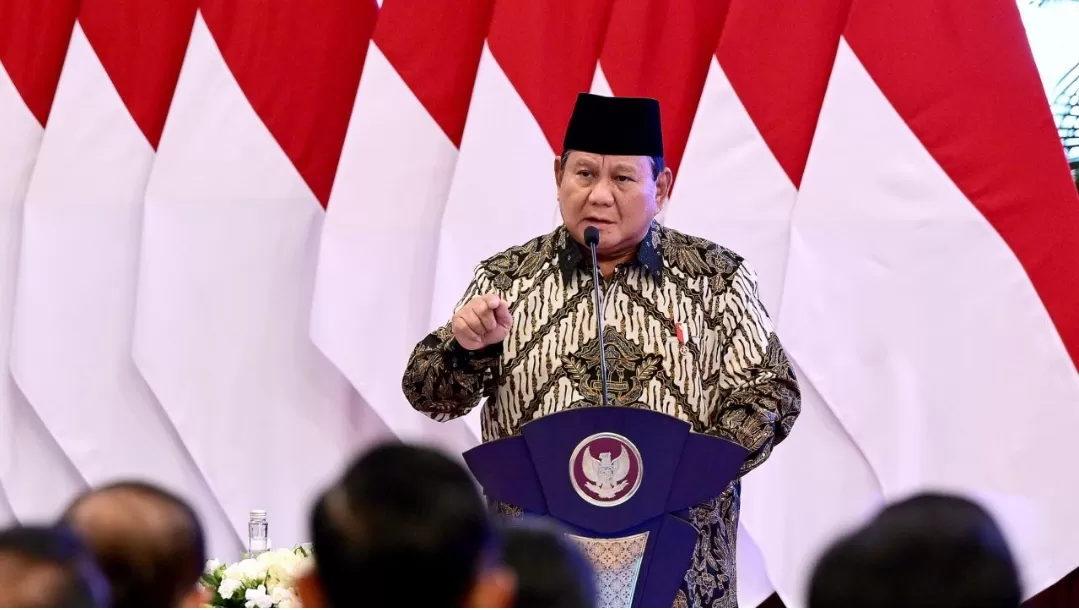 Presiden Prabowo Subianto menghadiri acara penyerahan secara digital DIPA dan TKDTahun Anggaran 2025, serta peluncuran Katalog Elektronik versi 6.0.Foto: BPMI Setpres/Muchlis Jr