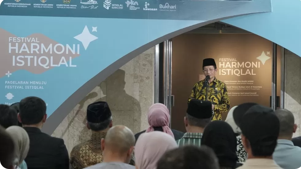 Menag Nasaruddin membuka Festival Harmoni Istiqlal. (kemenag.go.id)