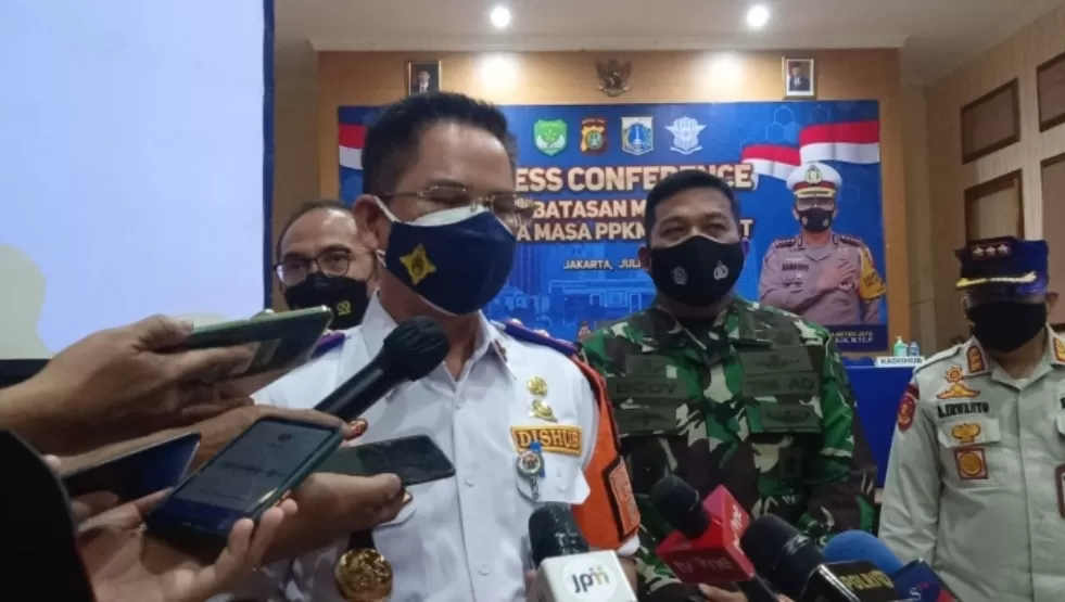 Kadishub DKI Jakarta Syafrin Liputo di Polda Metro Jaya. (Foto: PMJ News/ Yeni)