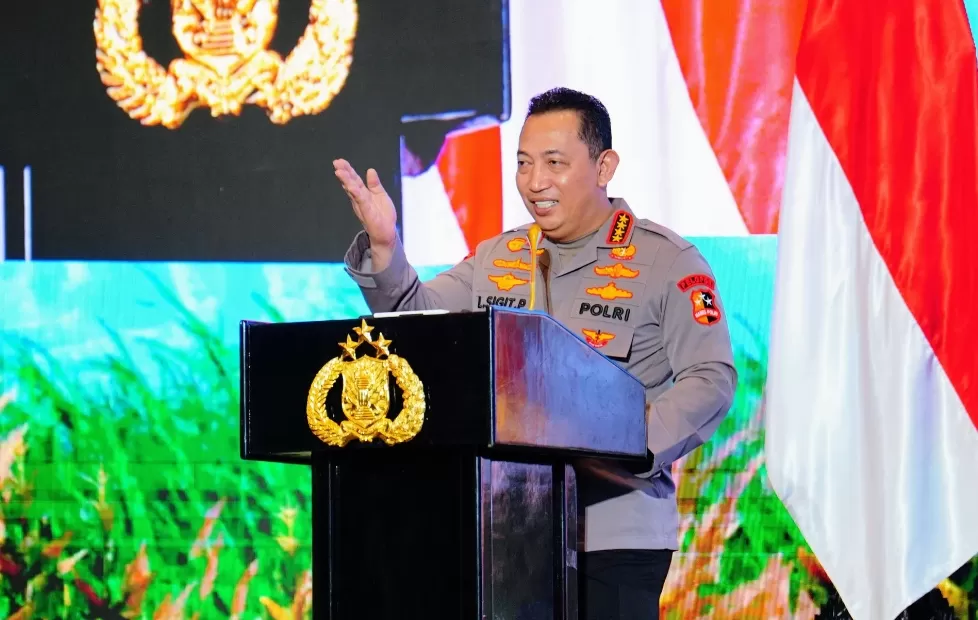 Kapolri Jenderal Polisi Drs. Listyo Sigit Prabowo saat memberikan arahan. (Foto: Dok. TBNews)