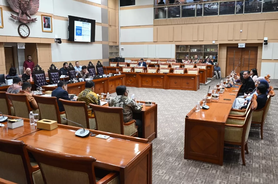 Ketua Komisi III DPR RI Habiburokhman, saat memimpin Rapat Dengar Pendapat Umum dengan Ketua Badan Pengurus Nasional PBHI di Ruang Rapat Komisi III, Gedung Nusantara II DPR RI. (Foto: Dok. DPR RI)