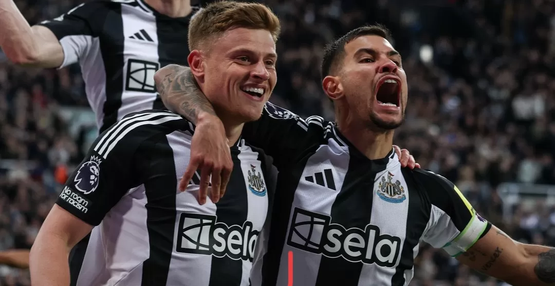 Para pemain Newcastle merayakan gol ke gawang Crystal Palace di St James&rsquo; Park.(Foto: Instagram @nufc)