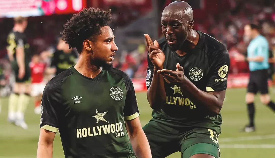 Kevin Schade merayakan gol pembuka Brentford ke gawang Nottingham Forest di City Ground.(Foto: Instagram @brenfordfc)