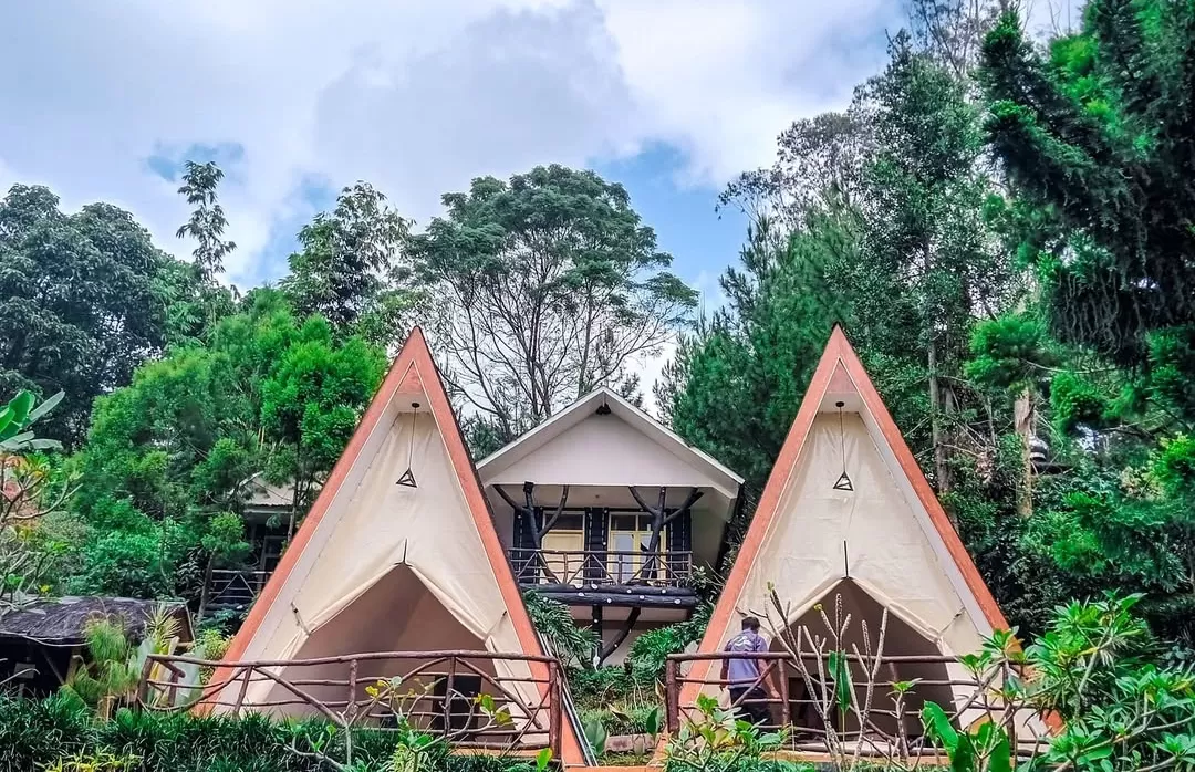 Salah satu tempal glamping yang unik di Barusen Hills Ciwidey. (Foto: barusenhillsofficial)