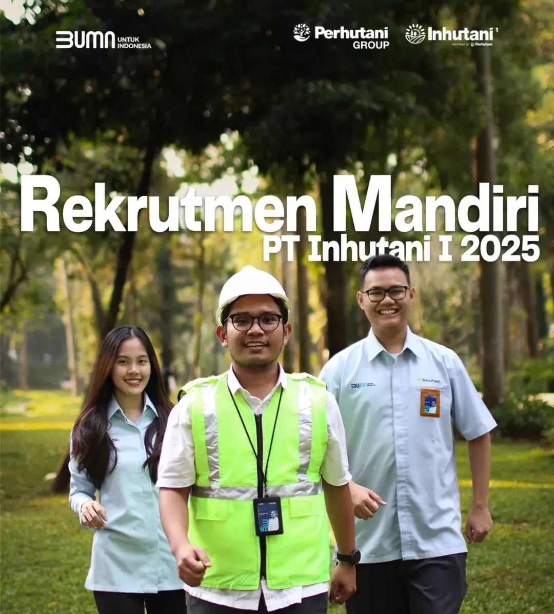 Ingin kerja di BUMN kehutanan? PT Inhutani I membuka rekrutmen besar-besaran untuk delapan posisi strategis. (Foto: Instagram @ptinhutani1)
