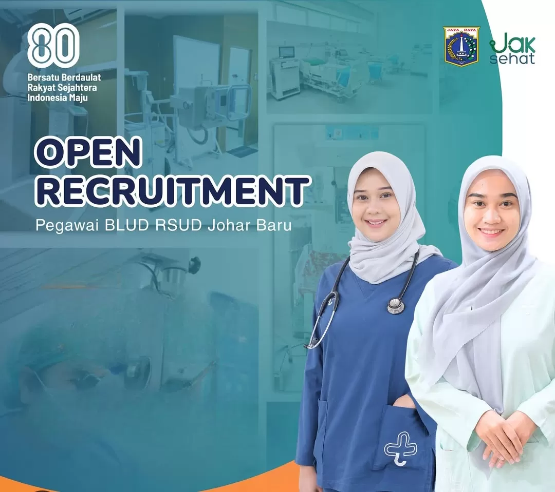 Formasi dokter, perawat, bidan, dan apoteker dibuka di RSUD Johar Baru, syarat lengkap tersedia. (Foto: Instagram @rsudjoharbaru)