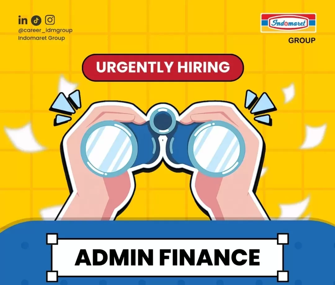 Lowongan Admin Finance Indomaret Group untuk lulusan SMK Akuntansi, penempatan di Head Office. (Foto: Instagram @career_idmgroup)