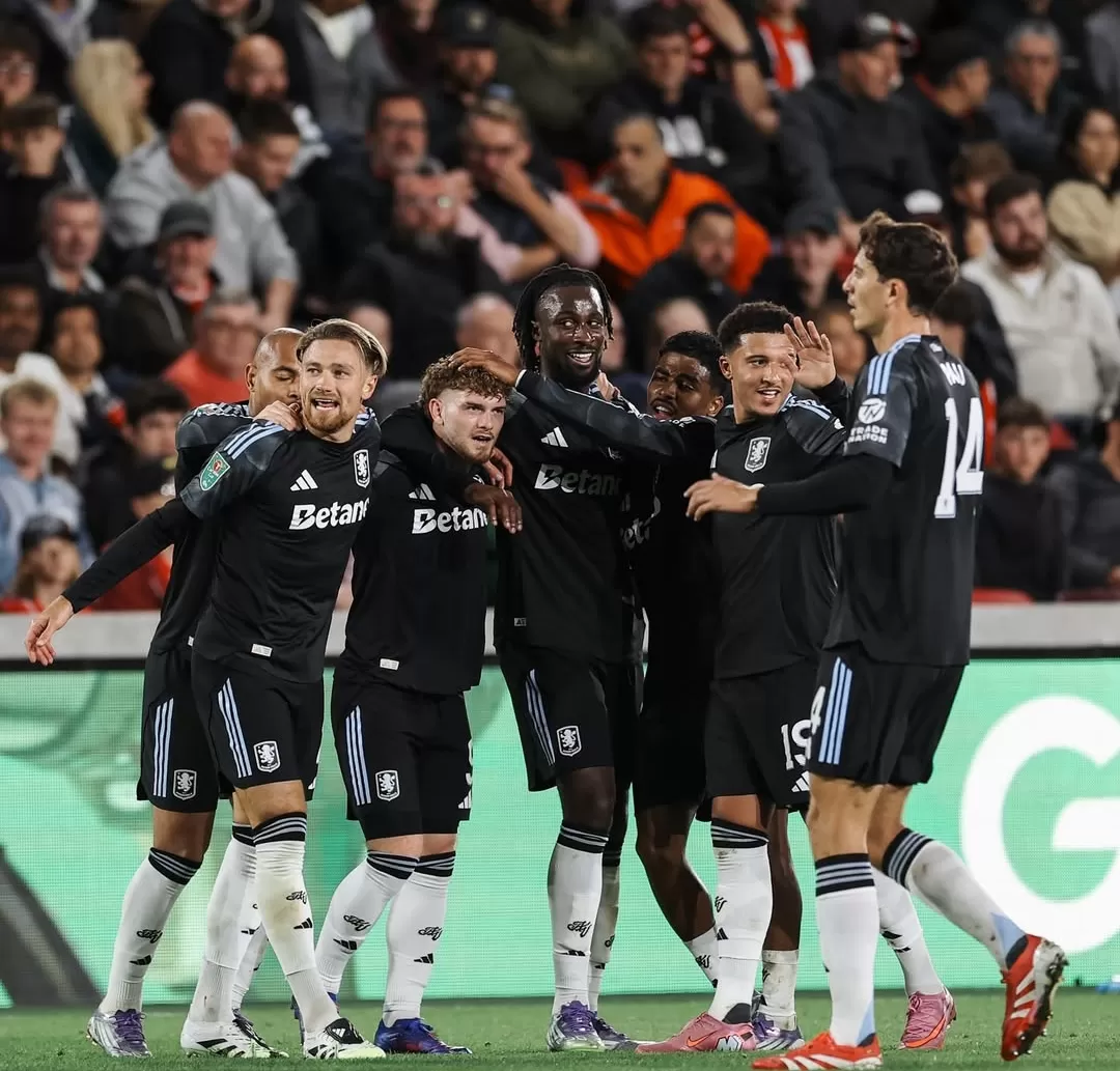 Villa gugur lewat adu penalti, Brentford lolos, Grimsby Town lanjutkan kisah kejutan di Piala Liga. (Foto: Instagram @avfcofficial)