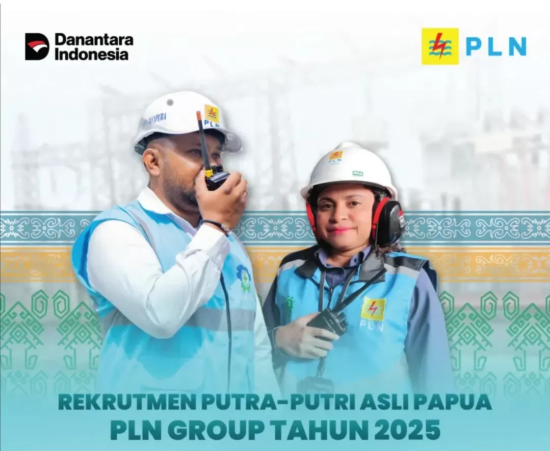 PLN Group resmi buka rekrutmen putra-putri asli Papua 2025, simak syarat, jurusan, dan lokasi seleksi. (Foto: Instagram @bersamabumn)