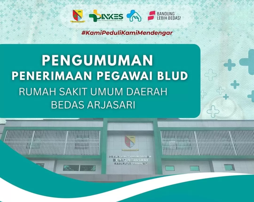 Lowongan kerja RSUD Bedas Arjasari 2025 dibuka, tersedia tujuh formasi dengan jadwal seleksi lengkap. (Foto: Instagram @rsud.bedasarjasari)