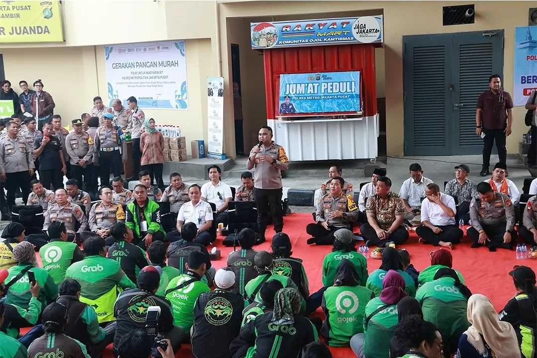 Brigjen Pol Dekananto Eko Purwono sampaikan program reward untuk ojol yang berkontribusi membantu mengungkap tindak kriminal di Jakarta. (Foto: Instagram @poldametrojaya)