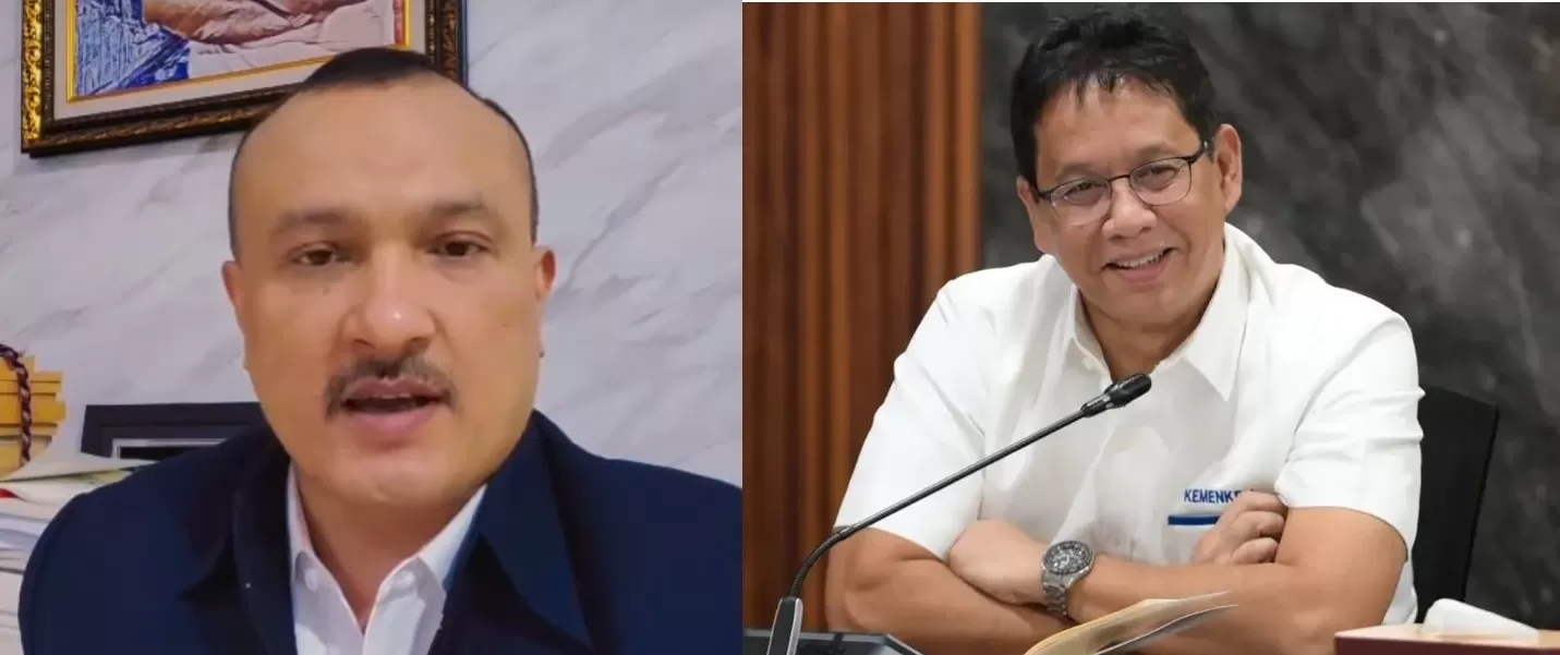 Kolase. Politisi PDIP Ferdinand Hutahaean dan Menkeu Purbaya Yudhi Sadewa. (Foto: Instagram @ferdinand_hutahaean, @purbayayudhi_official)