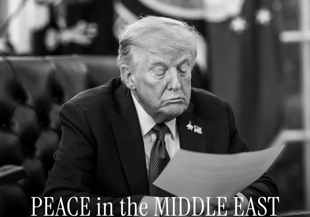 Trump mendesak damai, tapi Israel tetap gempur Gaza sebabkan puluhan warga tewas. (Foto: Instagram @potus)