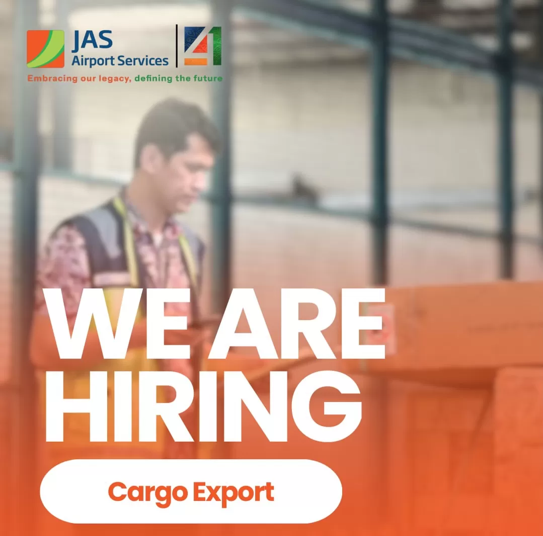 Lowongan Cargo Export PT Jasa Angkasa Semesta Tbk untuk penempatan Bandara Soekarno-Hatta. (Foto: Instagram @jascareers)