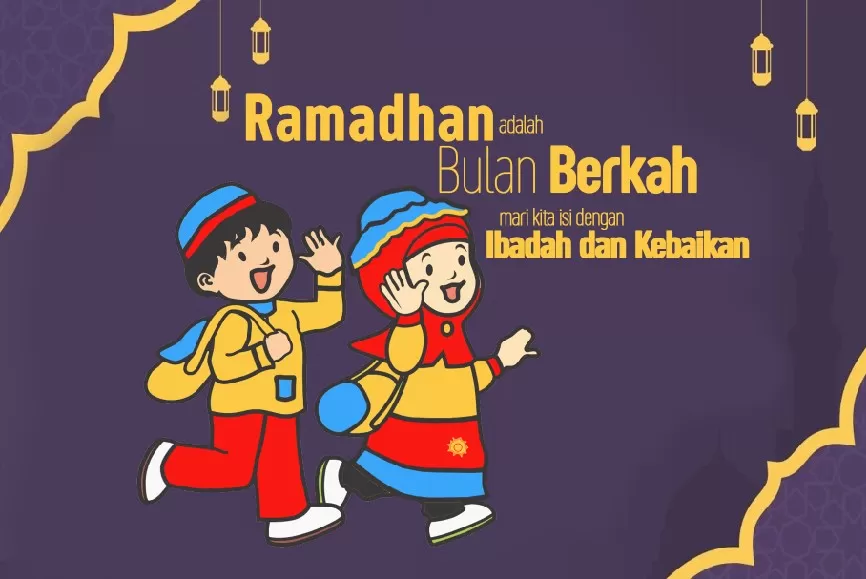 Poster Ramadhan dengan kata-kata yang menyampaikan pesan yang mendalam dan memotivasi.