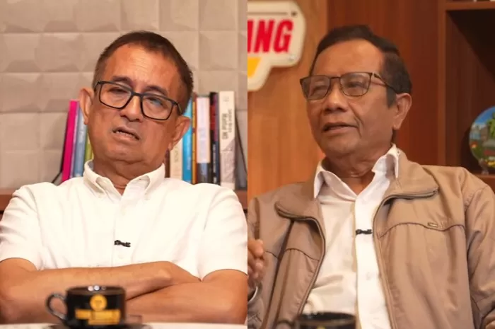 Menyoroti dugaan korupsi proyek Whoosh menjadi perhatian khusus eks Menko Polhukam, Mahfud MD (kanan) dan pengamat kebijakan publik, Agus Pambagio (kiri). (YouTube.com/MahfudMDOfficial)