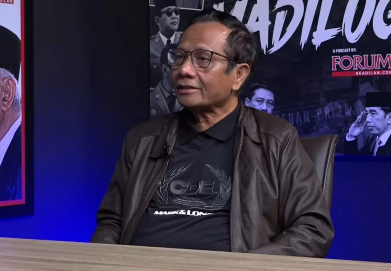 Mahfud MD menyamlaikan beberapa persoalan serius dalam institusi Polri. (Tangkapan layar YouTube Forum Keadilan TV)