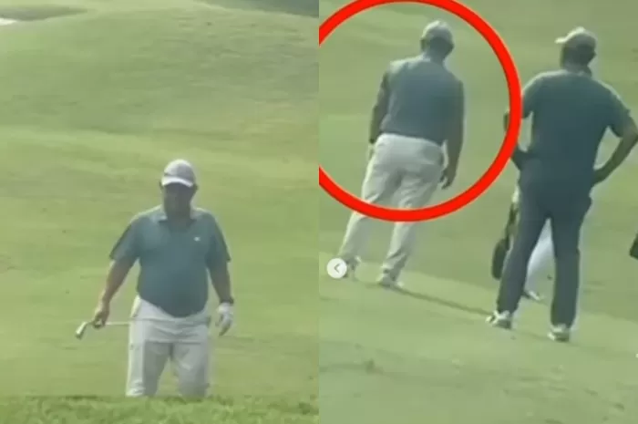 Menyoroti viralnya video Kepala Badan Gizi Nasional (BGN), Dadan Hindayana bermain golf di tengah bencana yang melanda Sumatera. (Instagram.com/@lambegosiip)