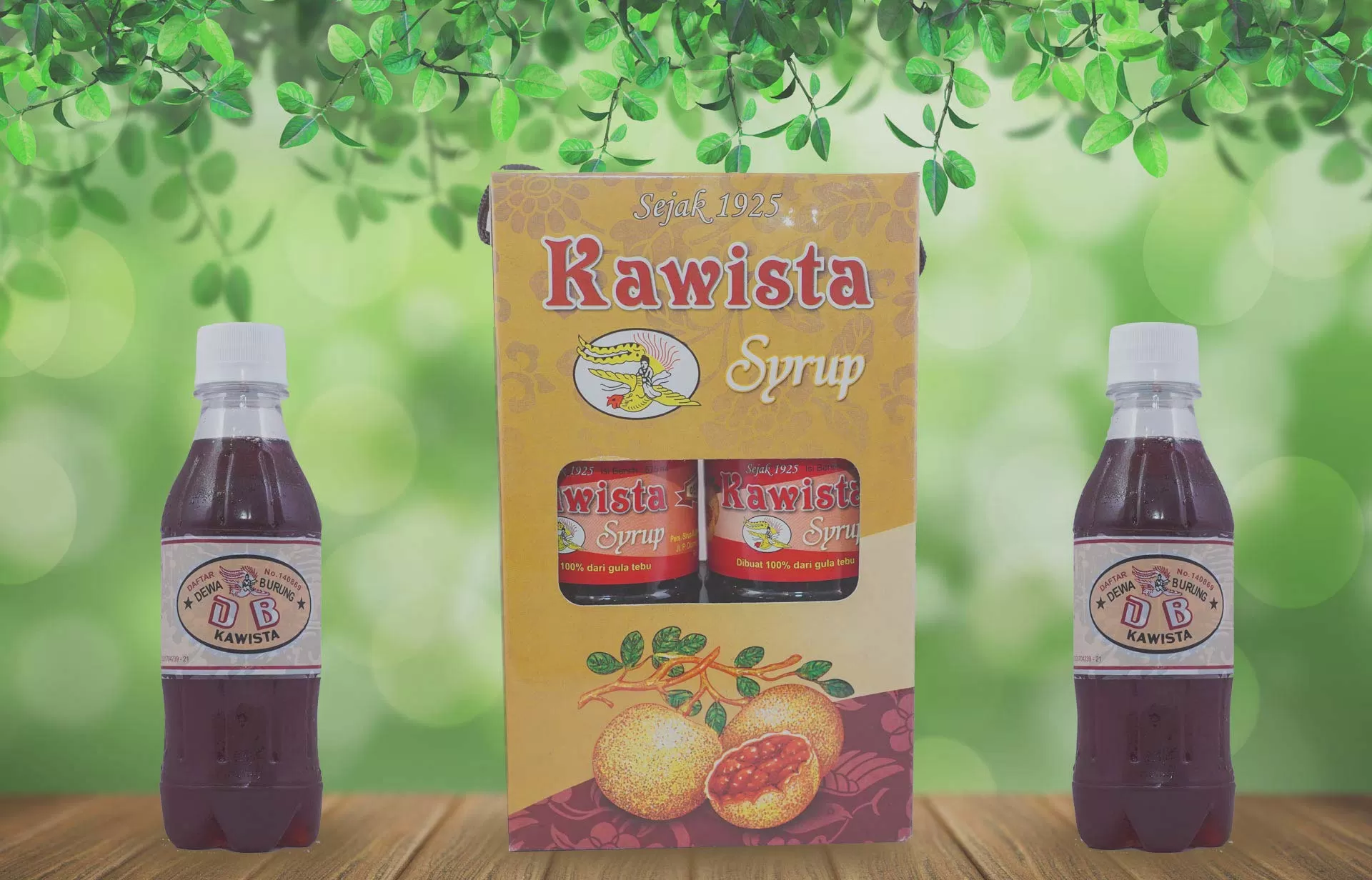 Sirup kawista khas Rembang dalam berbagai ukuran