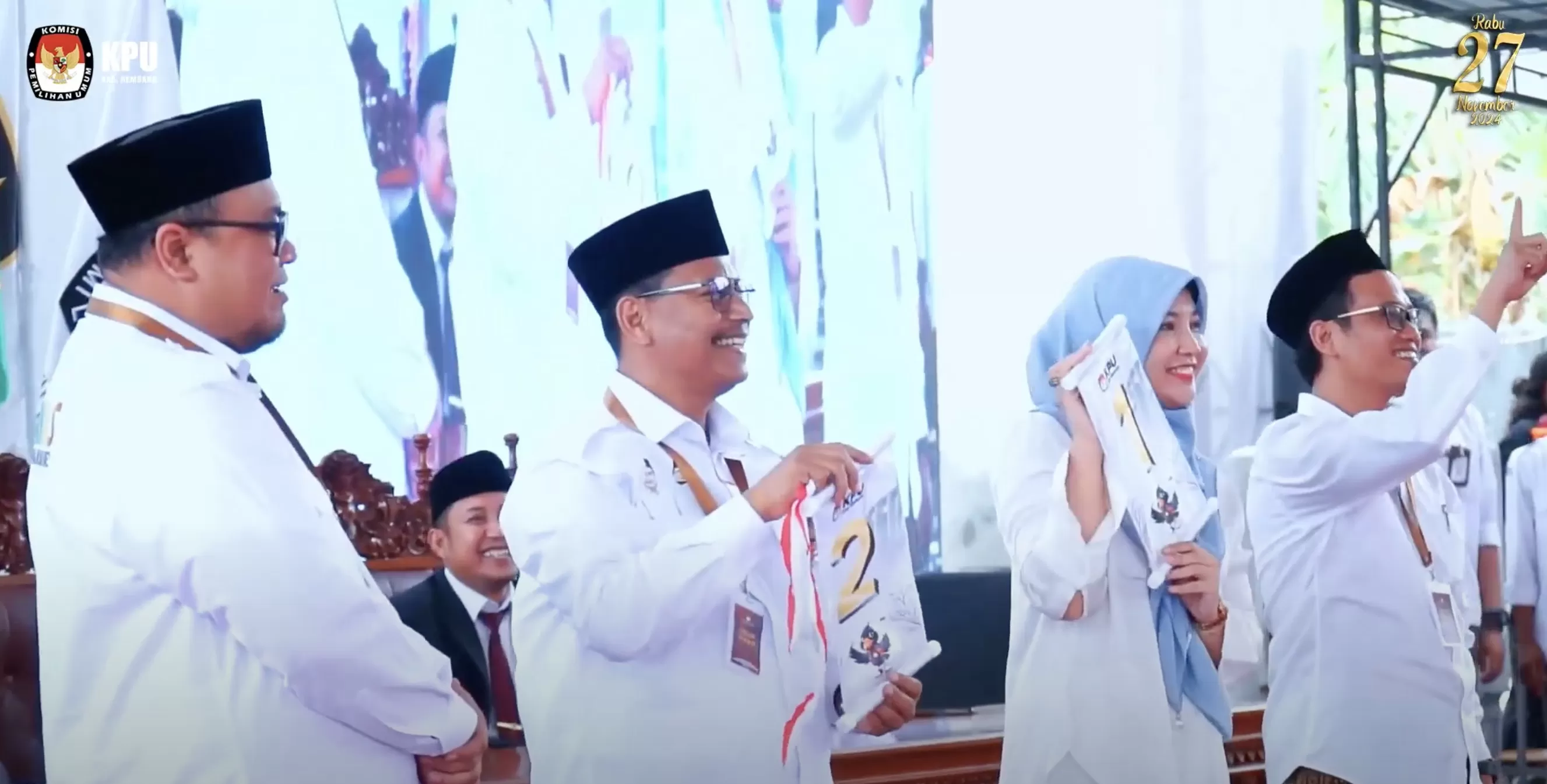 KPU Rembang Rilis Laporan Penerimaan Sumbangan Dana Kampanye Paslon Bupati dan Wakil Bupati Pilkada 2024