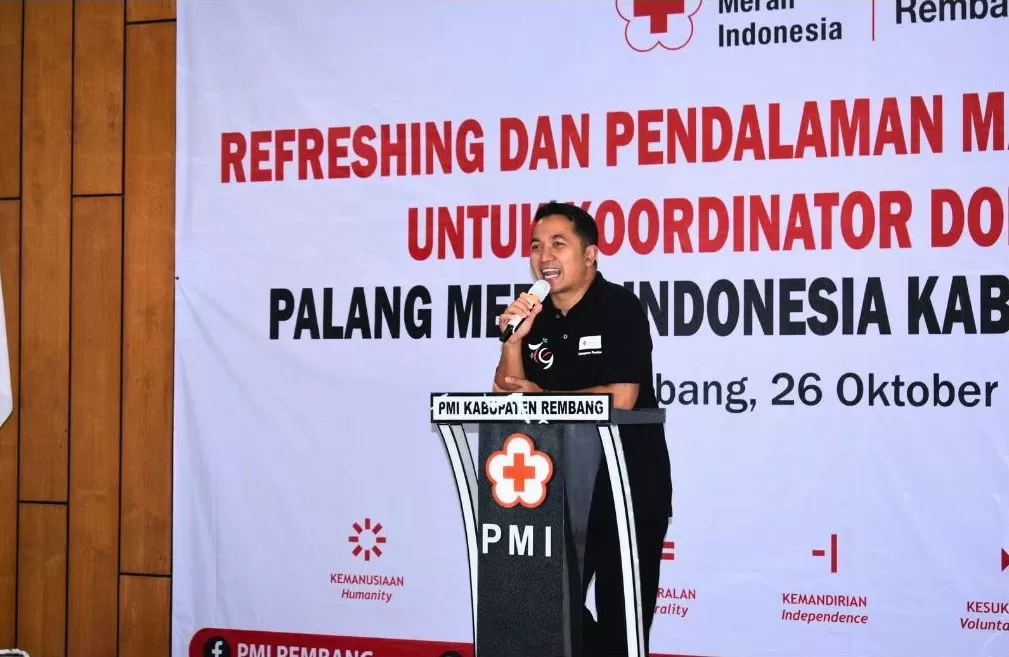 kegiatan Refreshing dan Pendalaman Materi Donor Darah untuk Koordinator Donor Darah PMI Kabupaten Rembang Tahun 2024. Foto: instagram.com/PMI Kabupaten Rembang