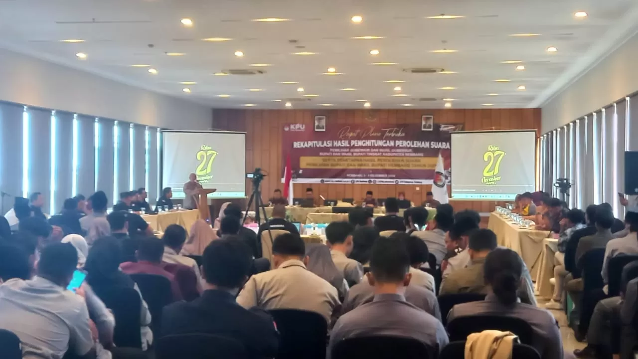 Live Streaming Rapat Pleno Terbuka Rekapitulasi Hasil Pilkada Rembang 2024 