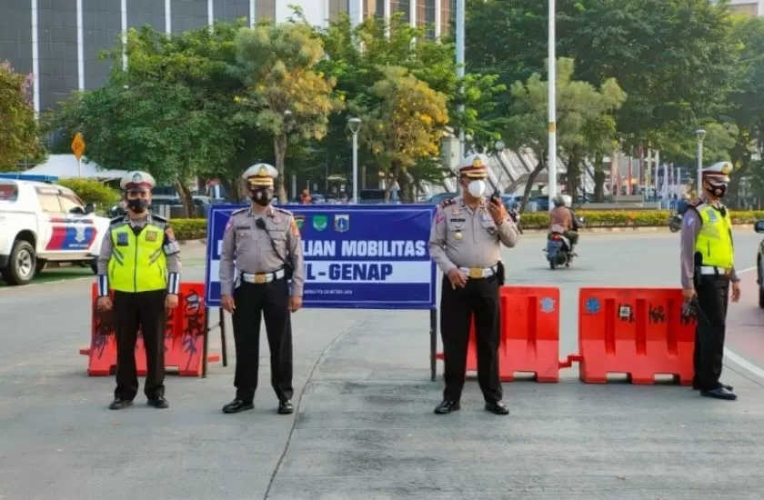 Pekan Ini Ganjil Genap Jakarta Hanya Berlaku Empat Hari. Foto: Polda Metro Jaya