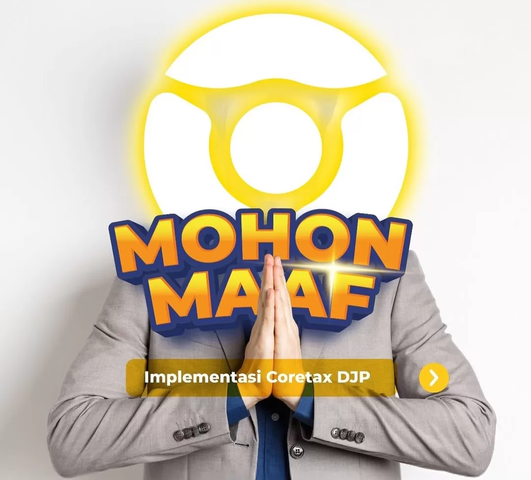 Permohonan maaf kendala implementasi Coretax DJP. Foto: Instagram.com/ditjenpajakri