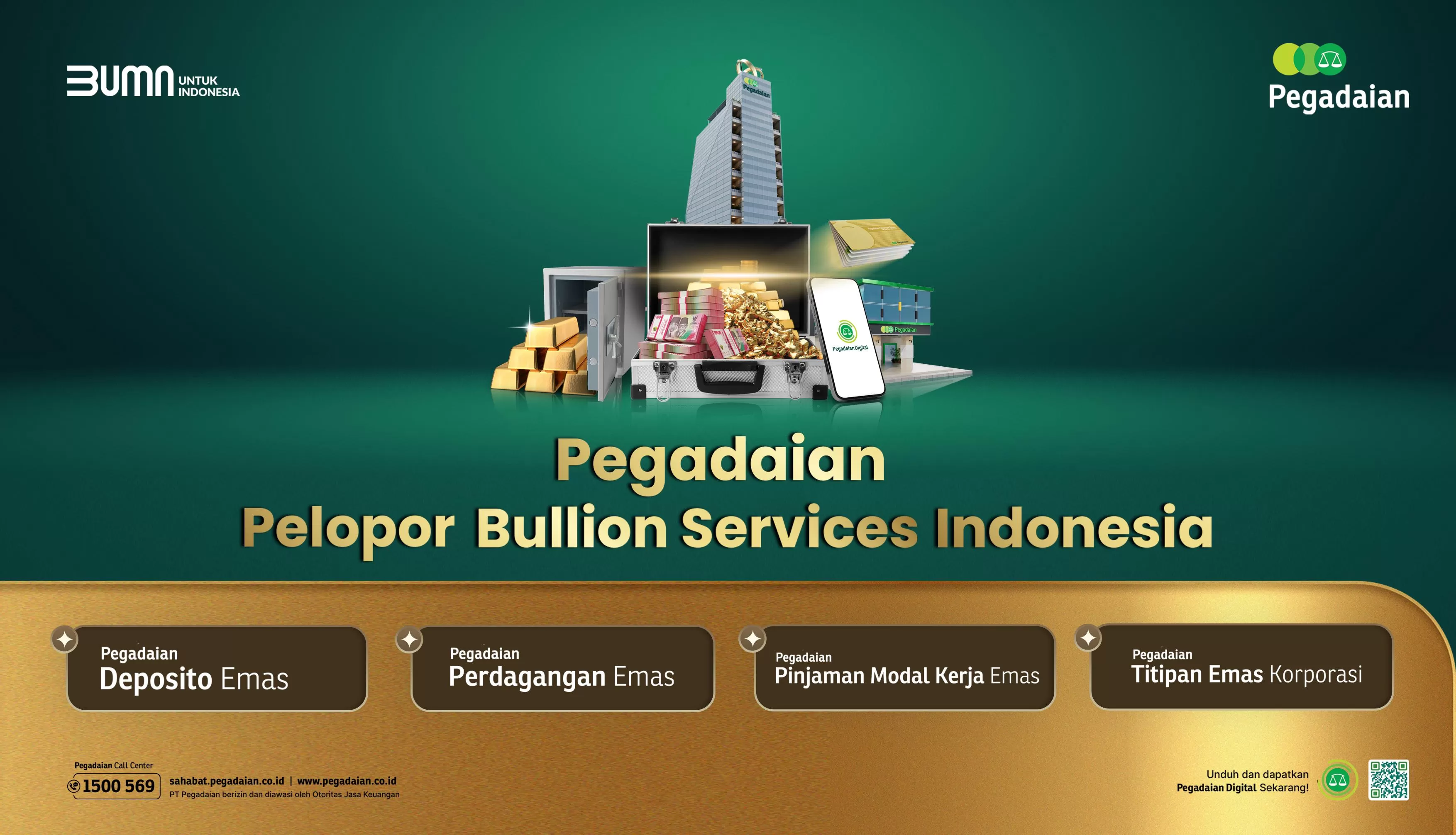 Pegadaian jadi bank emas pertama di Indonesia
