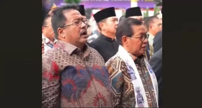 Pramono Anung dan Rano Karno saat acara Bentang Harapan JakASA di Pendopo Balaikota Provinsi Jakarta (instagram.com/h.ranokarno)