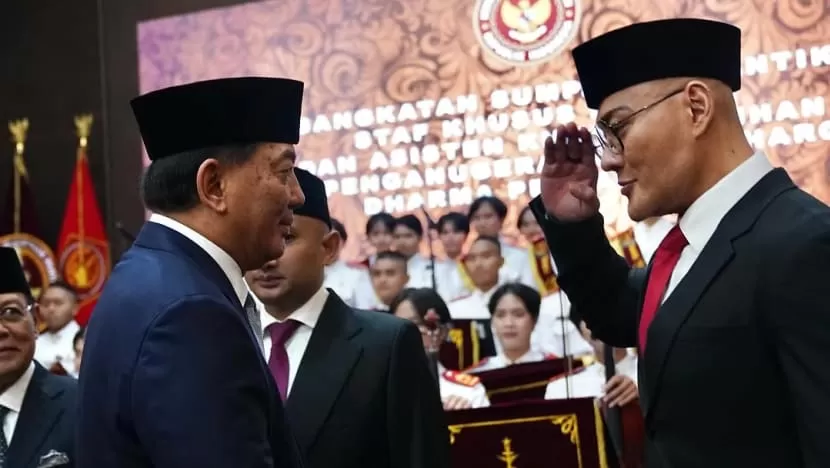 Deddy Corbuzier dilantik sebagai staf khusus Menteri Pertahanan, Selasa (11/2/2024). (Instagram/dc.kemhan) 