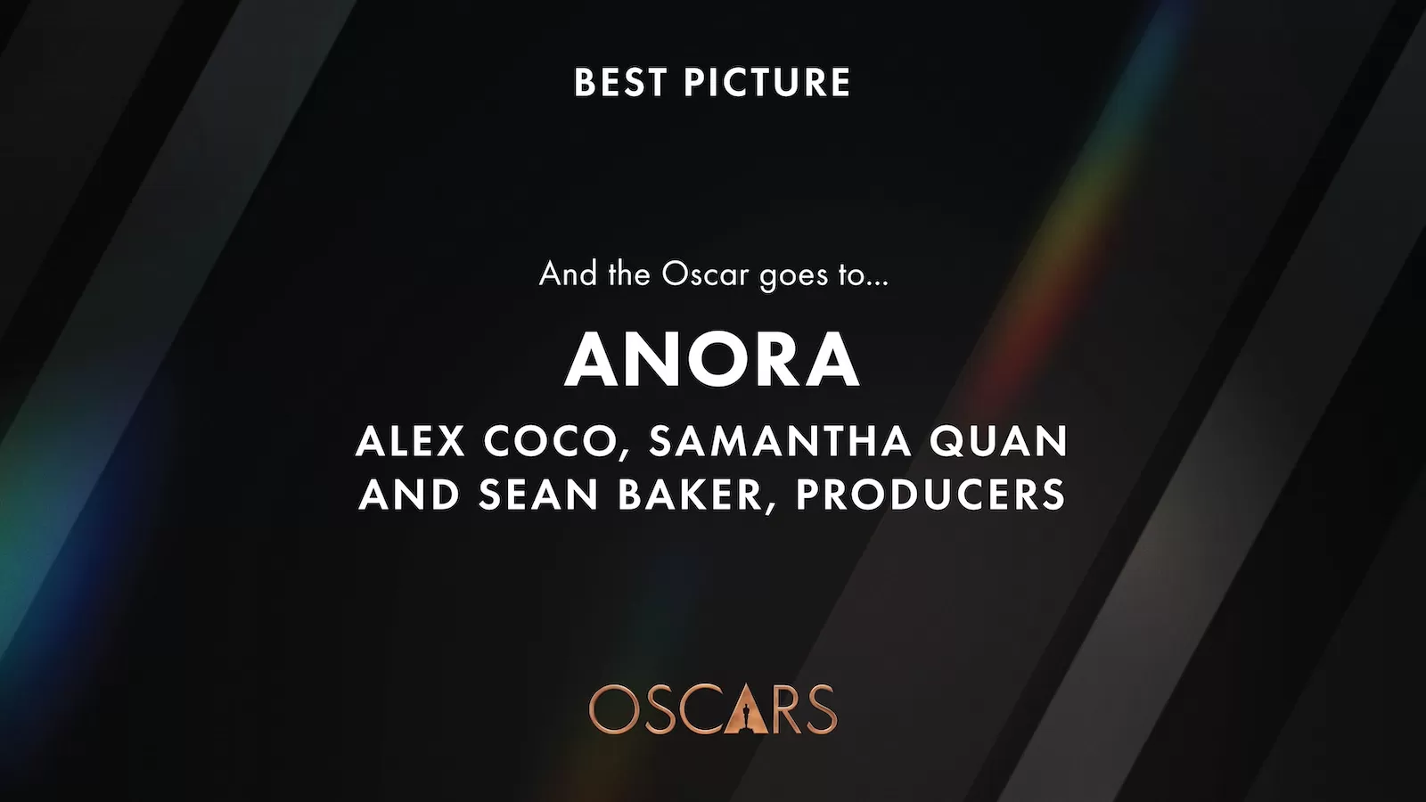 The Oscar goes to Anora