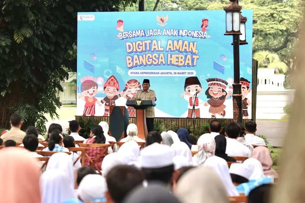 Presiden RI Prabowo Subianto secara resmi mengesahkan Peraturan Pemerintah (PP) tentang Tata Kelola Penyelenggaraan Sistem Elektronik dalam Perlindungan Anak.