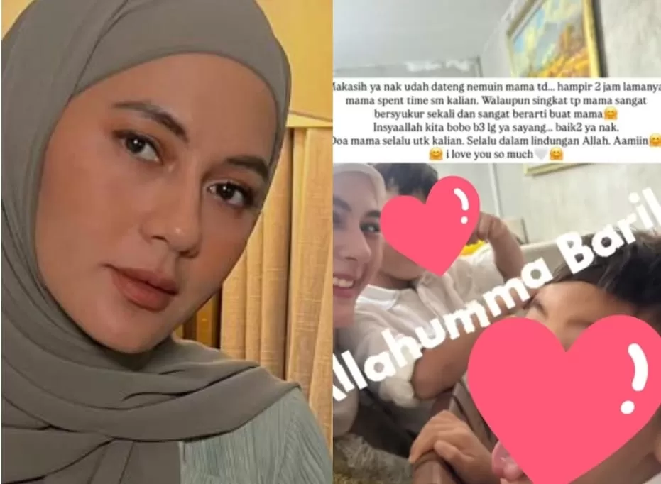Paula Verhoeven bagikan momen dengan kedua anaknya. (Instagram/paula_verhoeven)