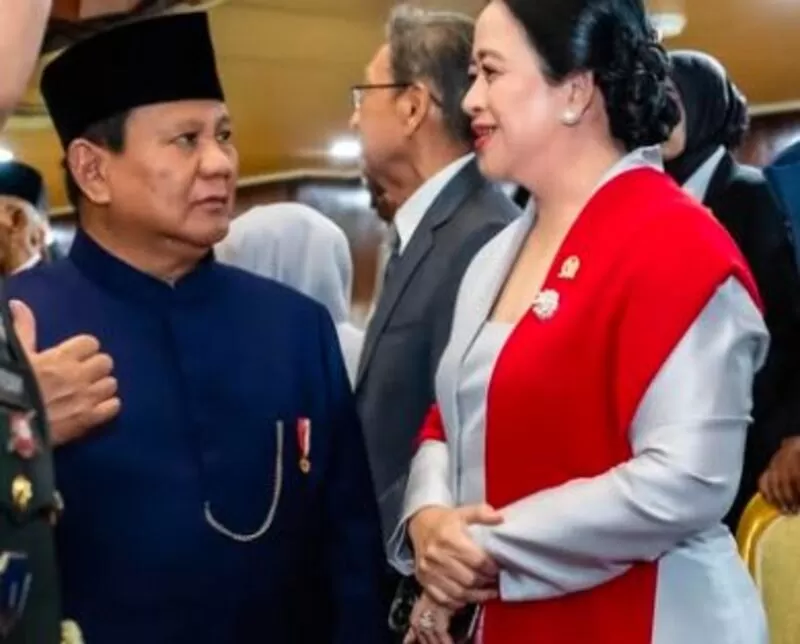 Prabowo (kiri) akan diundang pada kongres PDIP.  (instagram.com/puanmaharaniri)