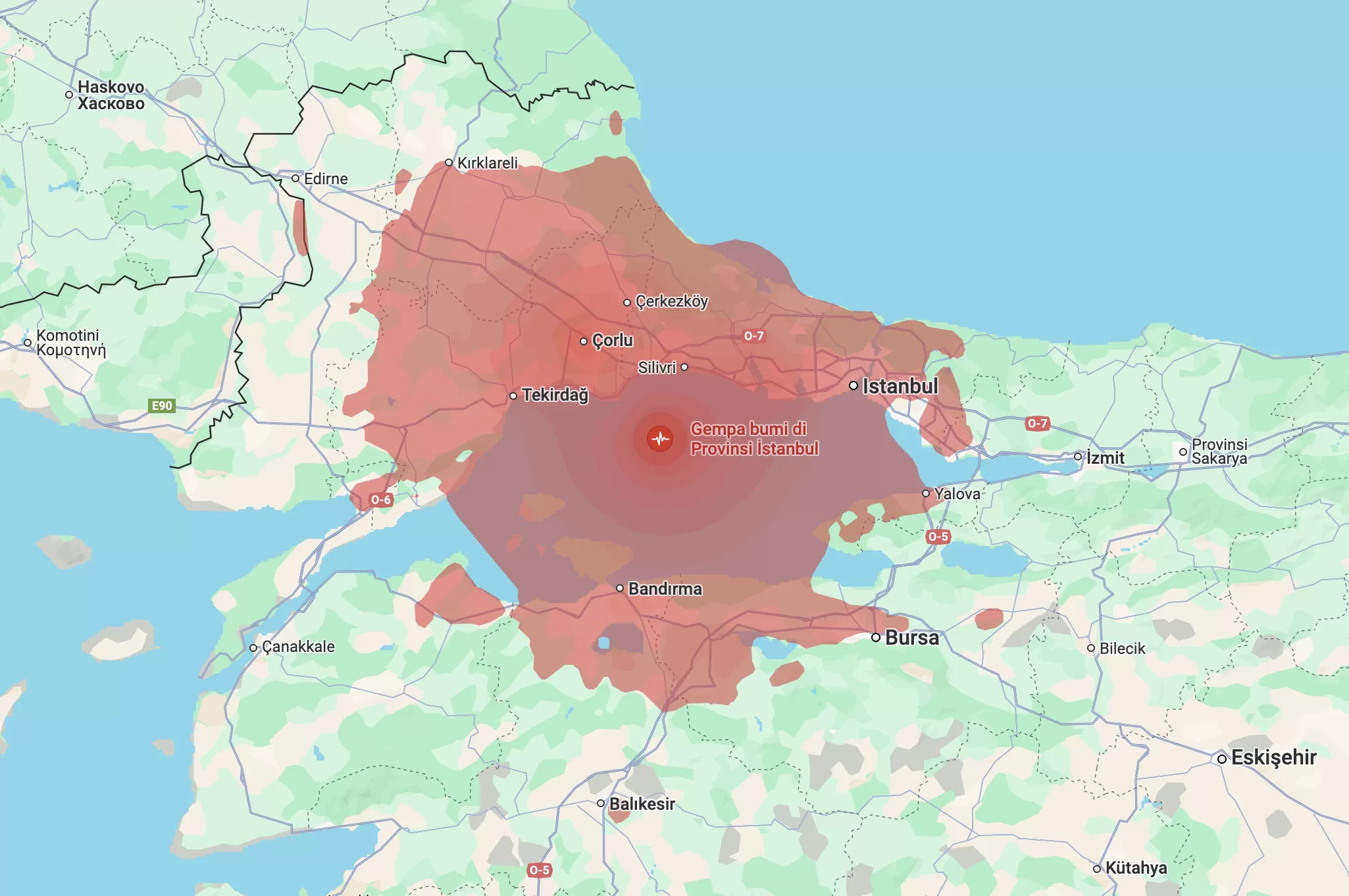 Gempa 6,2 SR mengguncang Istanbul, menyebabkan sekolah ditutup dan berbagai aktivitas publik dihentikan sementara