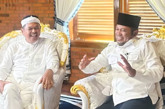 Gubernur Jawa Barat, Dedi Mulyadi (kiri) dan Gubernur Kalimantan Timur, Rudy Masud. (Instagram.com/@h.rudymasud)