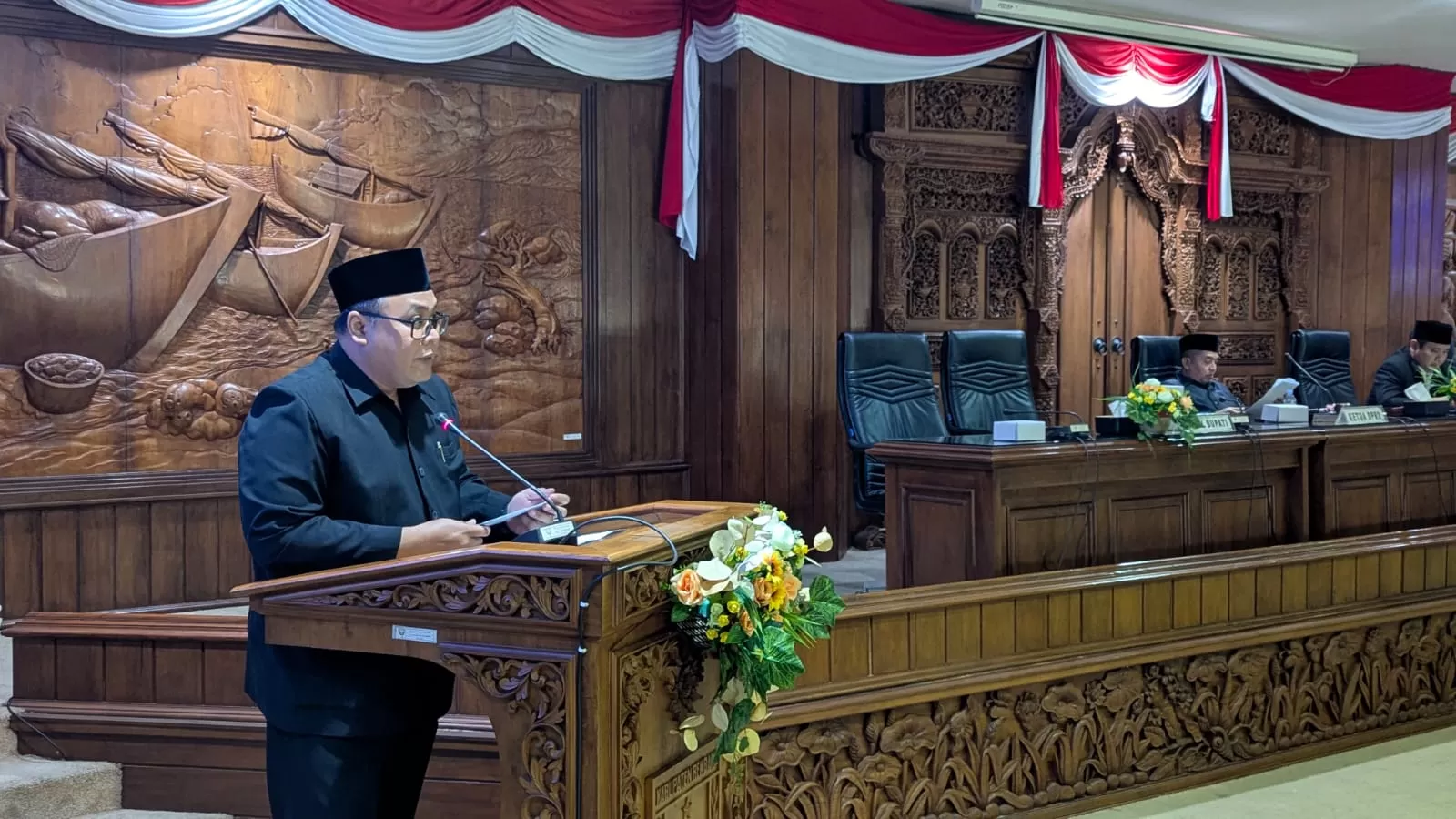 Wakil Bupati Mochamad Hanies Cholil Barro&rsquo; menyampaikan pentingnya pembahasan Rancangan Awal (Ranwal) Rencana Pembangunan Jangka Menengah Daerah (RPJMD) 2025-2029.