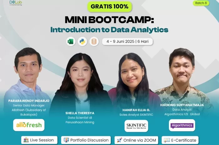 MINI BOOTCAMP: Introduction to Data Analytics DQLab. (Dok. DQLab)