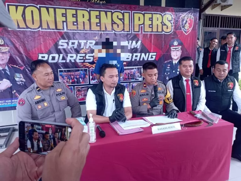 Konferensi Pers Operasi Aman Candi 2025 Polres Rembang. Foto: Polres Rembang