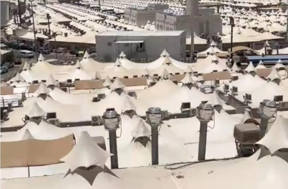 Potret ilustrasi tenda jemaah calon haji yang akan digunakan untuk mabit. (Instagram/kemenag_ri)