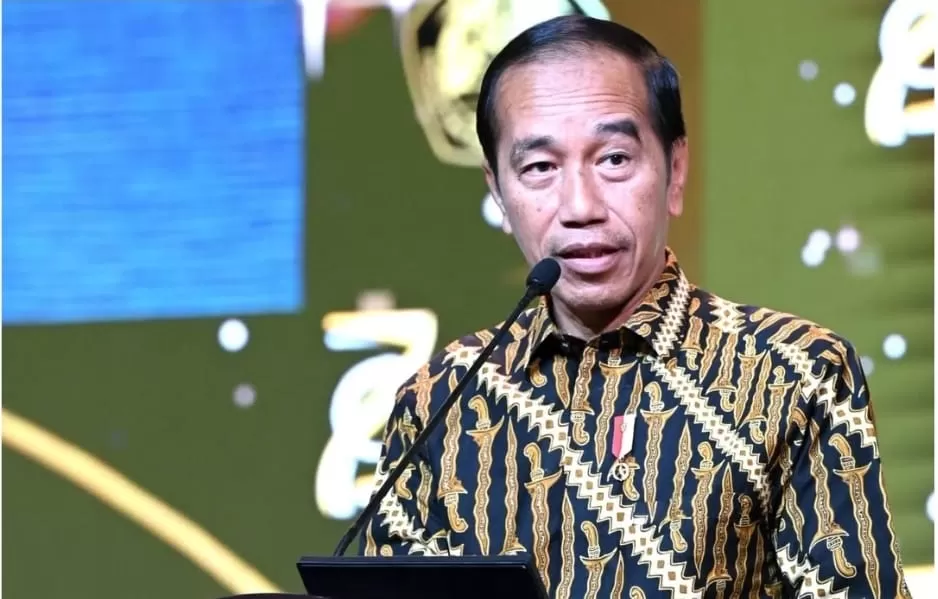 Jokowi saat hadir dalam acara HUT Pertambangan yang digelar di Jakarta, 10 Oktober 2024. (Instagram/jokowi)