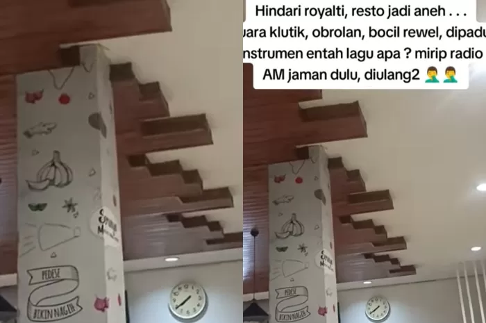 Tangkapan layar video viral suasana hening di resto yang diduga hindari jeratan royalti lagu. (Instagram.com/pembasmi.kehaluan.real)