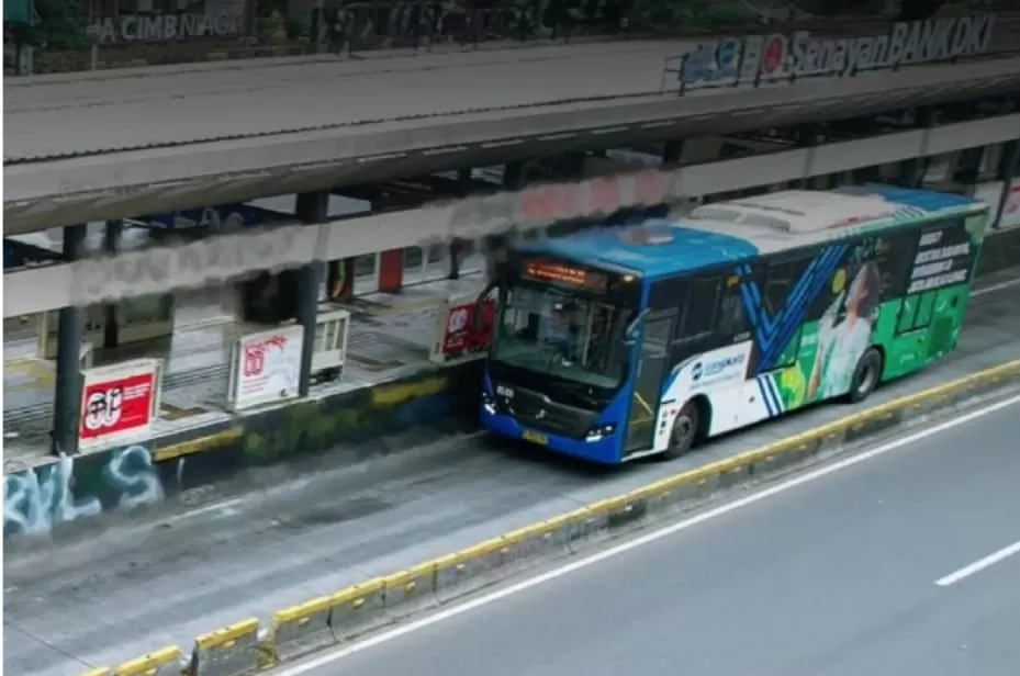 TransJakarta sudah mulai beroperasi dengan normal usai kericuhan di beberapa halte. (Instagram/pt_transjakarta)
