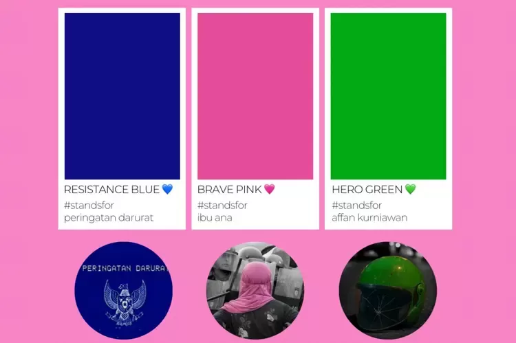 Brave Pink Hero Green viral di medsos. Simbol pink dan hijau ini punya makna mendalam. Simak arti dan cara ikutannya di sini.